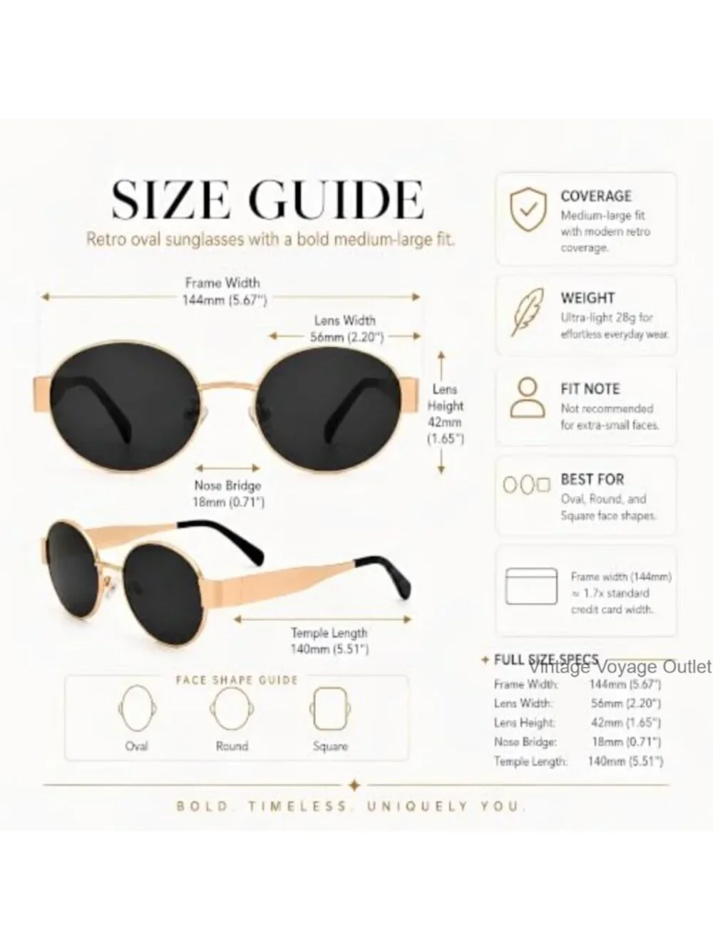 Retro Oval Metal Frame Sunglasses UV400 Protection Vintage 90s Style